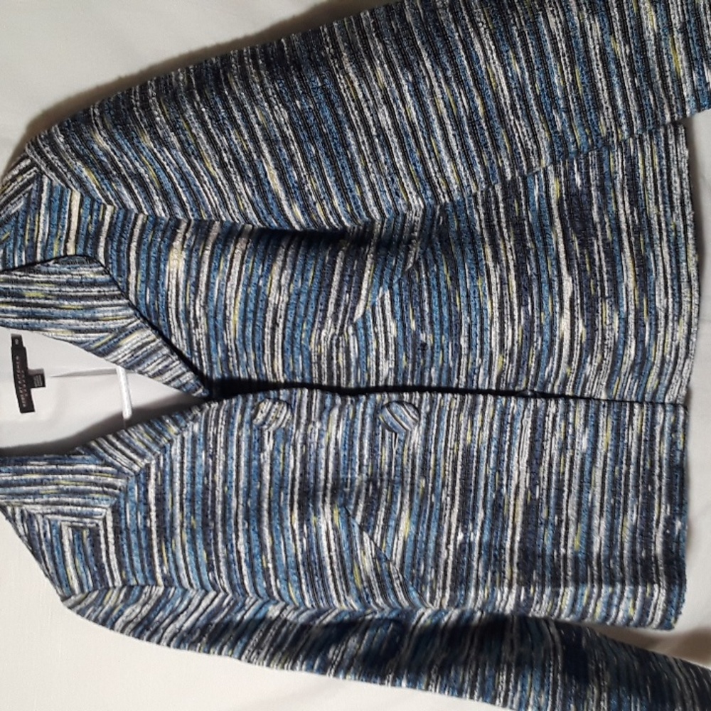 Women's Blue Striped Jacket